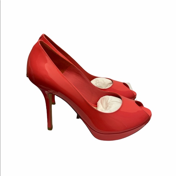 Dior Miss Dior Peep Toe Pumps Size 37.5 - Picture 3 of 7